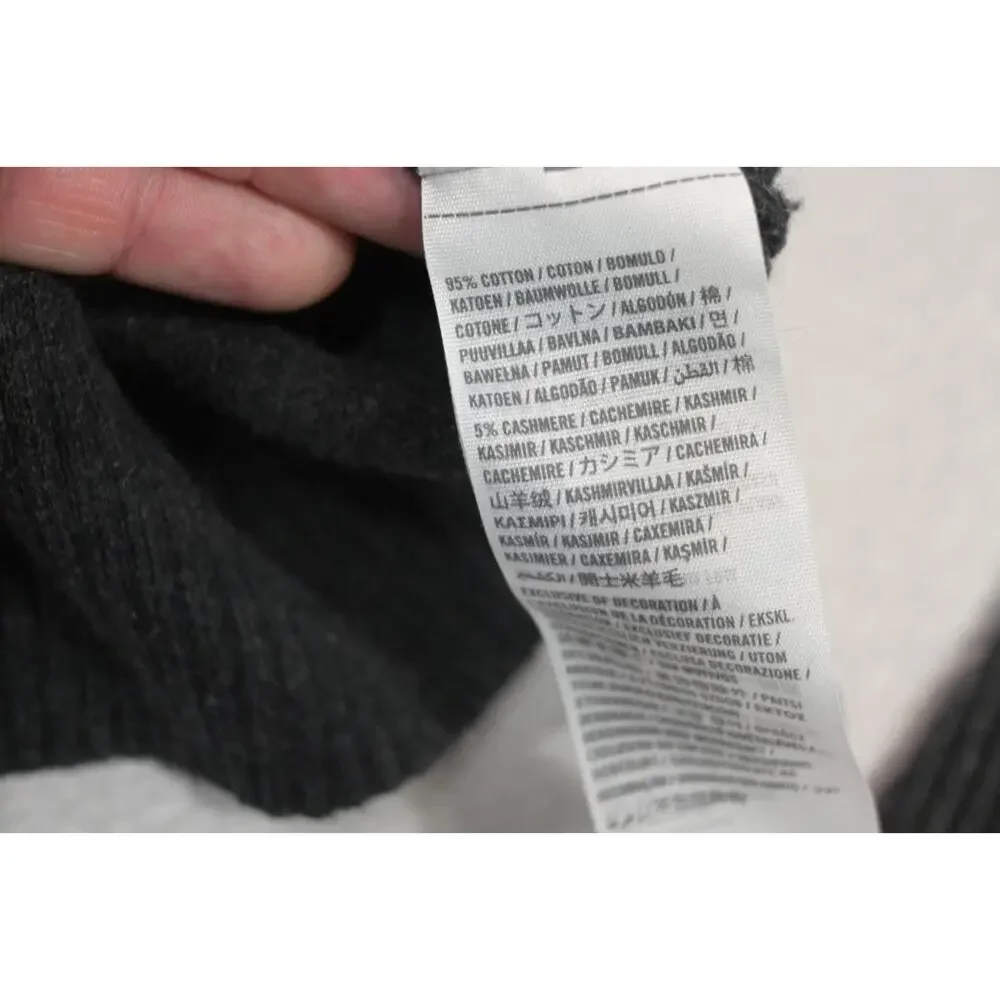 Abercrombie & Fitch Muscle Fit Cotton Cashmere Sweater V Neck Mens Size 2XL (XL)